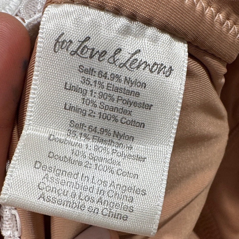 For Love And Lemons Ivory Lace-Up Bodysuit - Picture 11 of 13